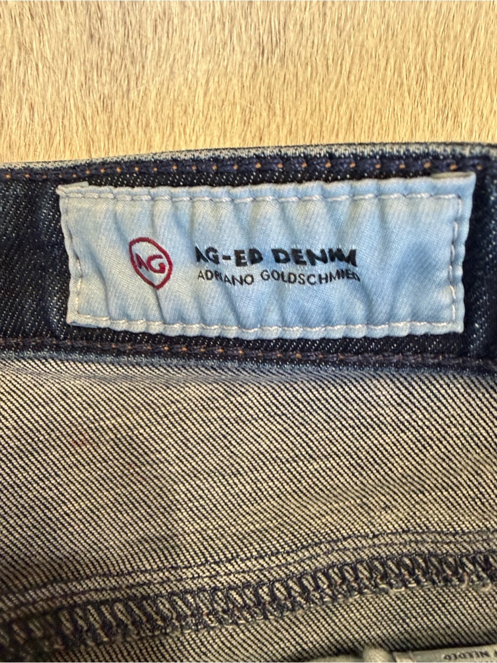 Ag Adriano Goldschmied Jeans Dark Blue Rolled-Hem  Shorts AG-ED DENIM 30‎ - Picture 7 of 17